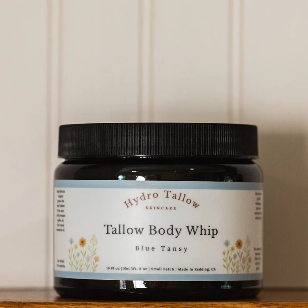 16 oz squat jar of HydroTallow body whip